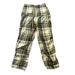 Zaffiri Pants Straight Leg Cuffed Women's Size 14 Plaid Multicolor Highrise